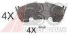 MERCE 0044209820 Brake Pad Set, disc brake